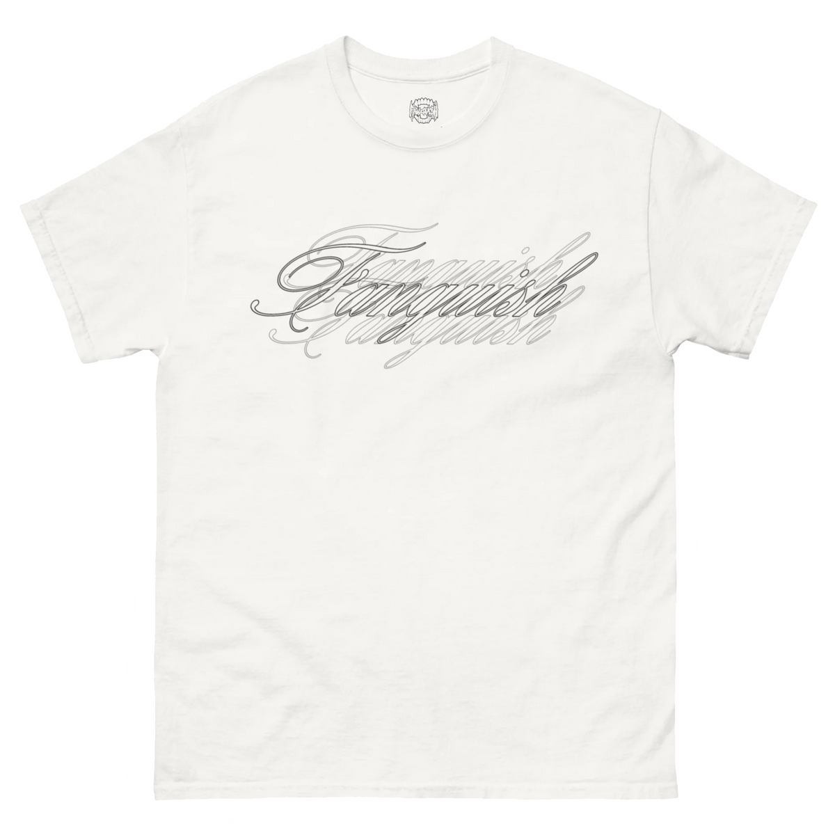 White Fanguish Cursive Shirt
